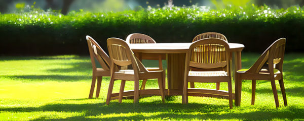 fauteuils de jardin en teck