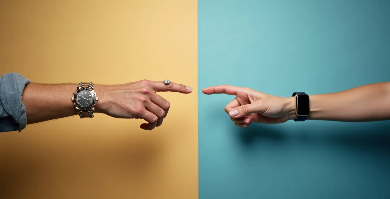 Axe Symbolique & Métaphorique : Comparaison visuelle entre deux approches générationnelles de la beauté