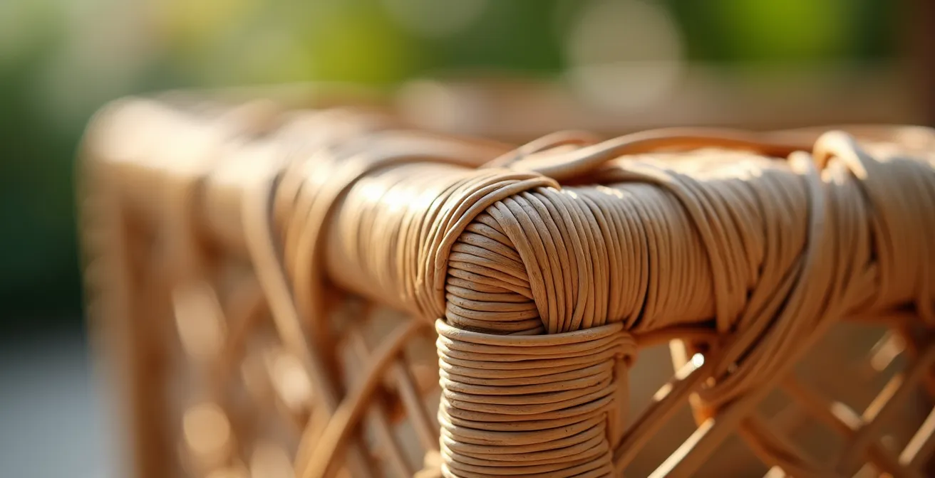 Vue en plongée d'un salon de jardin modulable montrant deux configurations différentes côte à côte