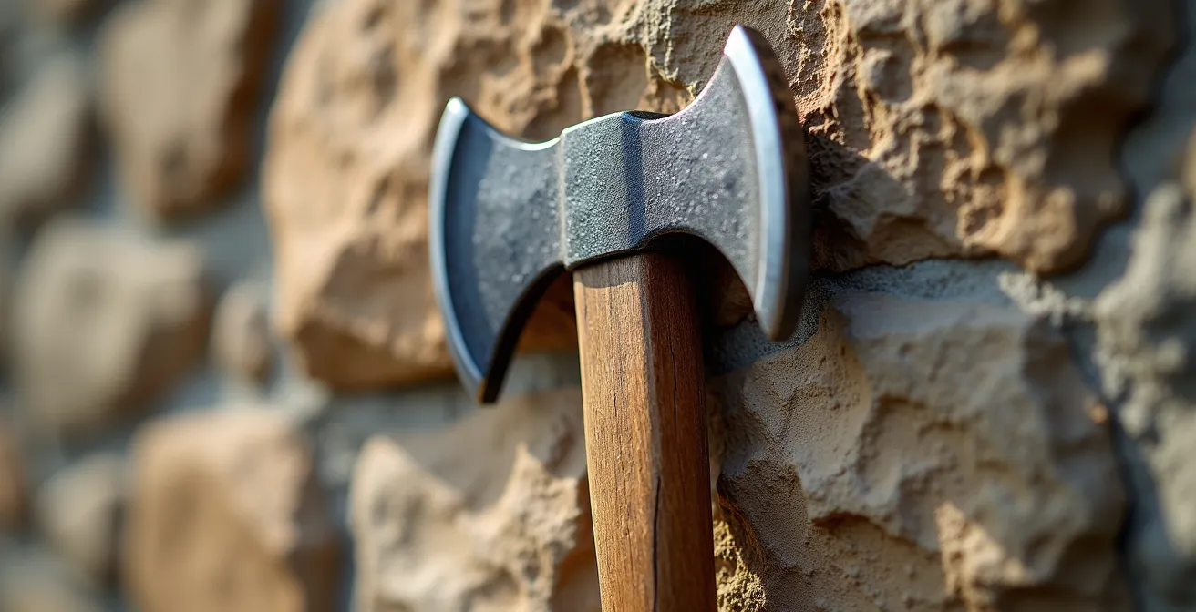 Texture détaillée de pierre calcaire d'un bâtiment ancien