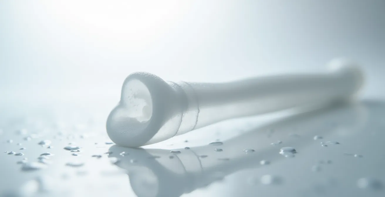 Texture de surface lisse d'un matériau médical de haute qualité